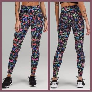 NWT Lululemon Swift Speed High Rise Tight 28” in Flowerscope Black Multi…